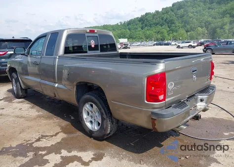 2007 Dodge Dakota Slt из США, поврежденный, VIN 1D7HW42P67S138343